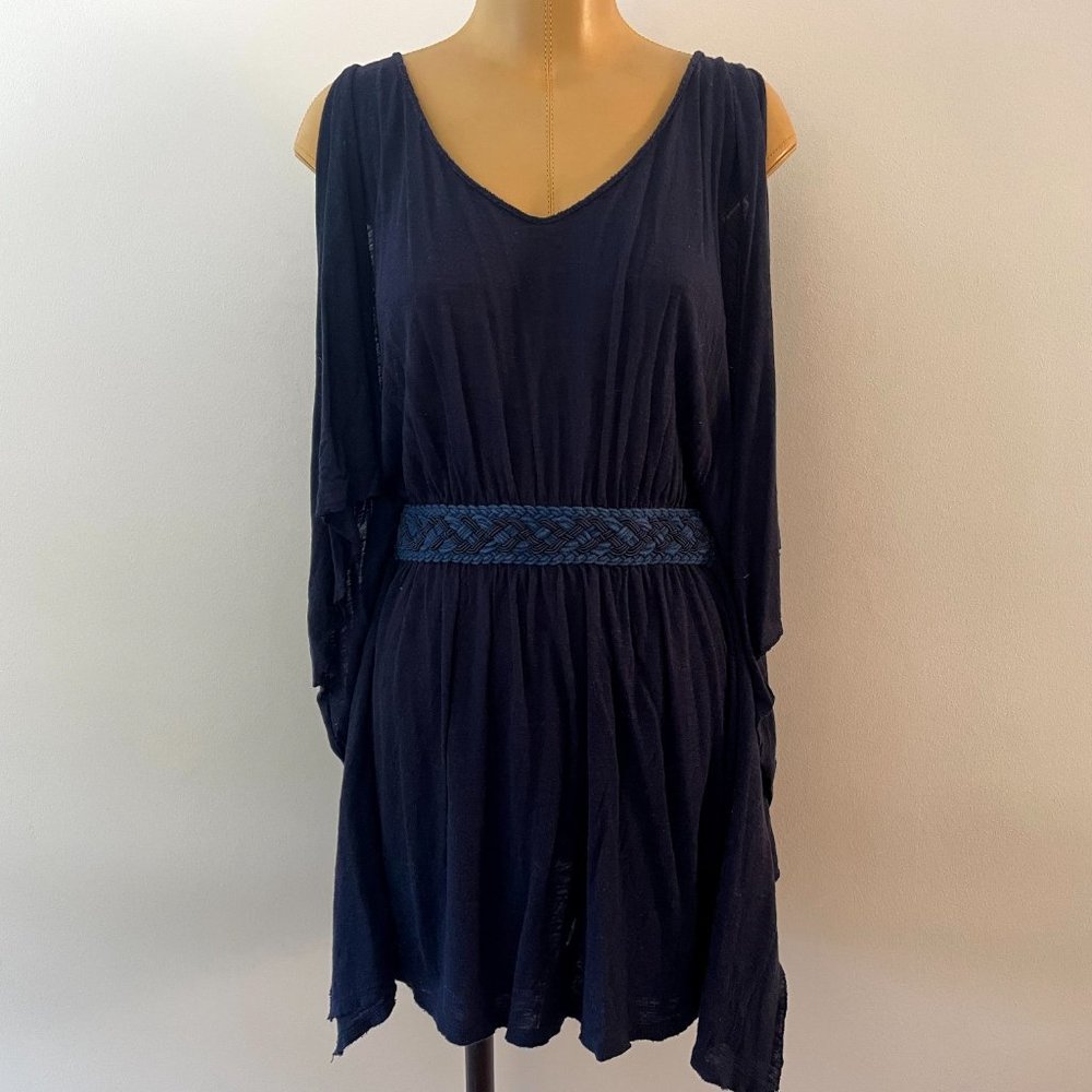 Free People Navy Swimsuit Cover Up
